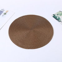 Set de table rond en plastique tressé pour la maison