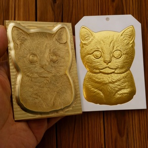 Moules de gaufrage personnalisés de haute précision pour boîtes cadeaux, logos en relief, moules de gaufrage concave-convexe en cuivre - Product Image 4
