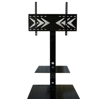 Пять Регулируемая по высоте подставка из закаленного стекла вращающаяся напольная тележка LED ТВ подставка для дома и офиса мебель