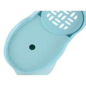 Plastic Bathroom Set <b>Toothbrush</b> Toothpaste <b>Holder</b> With Two Cups Oval Shape Multi Functional Storage Rack For Daily Use - Product Image 4