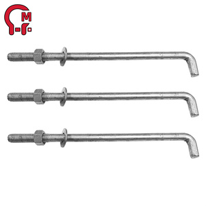 Hlm Miễn Phí Mẫu J Loại Neo Bu Lông Nền Tảng Bu Lông L Loại Vít Pre-Nhúng Neo Carbon Thép Móc Bu Lông - Product Image 4