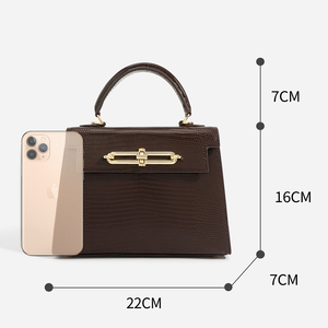 Mini bolso <span class=keywords><strong>de</strong></span> hombro cruzado <span class=keywords><strong>de</strong></span> piel <span class=keywords><strong>de</strong></span> vaca versátil <span class=keywords><strong>de</strong></span> lujo con patrón <span class=keywords><strong>de</strong></span> lagarto Simple para viajar en primavera bolso <span class=keywords><strong>de</strong></span> nueva llegada - Product Image 6