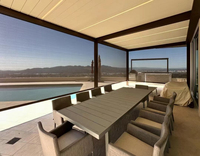 Pergola bioclimatique à lames orientables en aluminium pour terrasse extérieure, auvent de jardin, couverture solaire
