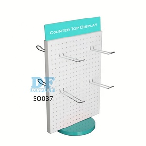 SO061 Kệ Xoay <span class=keywords><strong>4</strong></span> Mặt Kệ Xoay Kệ Đứng Trưng Bày Xoay Bằng Kim Loại Có Móc Treo Cho Cửa Hàng Bảng Điều Khiển - Product Image 6