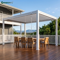 Pergola manuelle en acier 3x3 3x4 OEM, légère, facile à installer, imperméable, pour jardin - Offre Spéciale