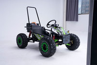 Kart de drift tout-terrain électrique 1000W 48V avec suspension indépendante à double bras, transmission par arbre de 8 pouces et freins à disque hydrauliques