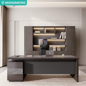 Bureau de direction de luxe, bureau de patron simple et moderne, bureau de direction haut de gamme, bureau de président ou de superviseur - Product Image 3