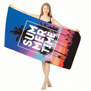 Nouveautés 2025, serviette de plage d'été antimicrobienne de haute qualité avec impression de logo personnalisé, microfibre pour les voyages - Product Image 4