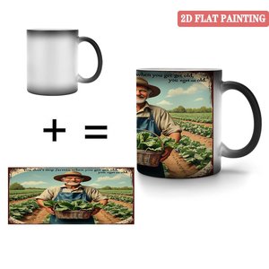 <b>Magic</b> Color Changing Mug Frosted Black 11oz Ceramic Heat Activated Novelty Gift <b>Cup</b> - Product Image 4