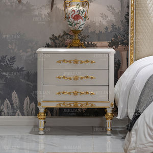 <strong>Mo</strong> Shang Hua Kai French High-End Double Bed Heavy Carving Shell Inlay Large Bed for Villa Master Bedroom Home <strong>Furniture</strong> - Product Image 4