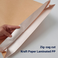 Sac en papier kraft recyclable laminé en polypropylène, sac tissé écologique en papier-plastique pour emballage industriel