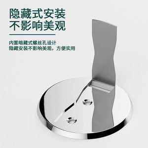 Stainless Steel <b>Floor</b> Door Stopper Thickened Invisible Silent Anti Collision Drill Free Minimalist Design - Product Image 3
