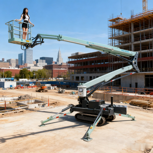 Cherry Picker Remolcable Boom Lift Cherry Picker Plegable Telescópico Boom Spider Lift - Product Image 5