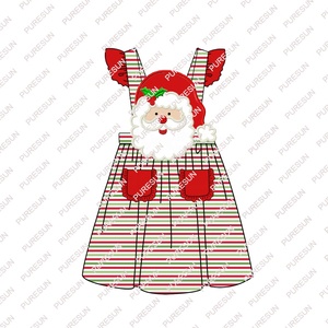 Puresun all'ingrosso vestiti per ragazze di natale di fascia alta Santa applique toddler girl outfit vestiti invernali personalizzati per <span class=keywords><strong>bambina</strong></span> - Product Image 3