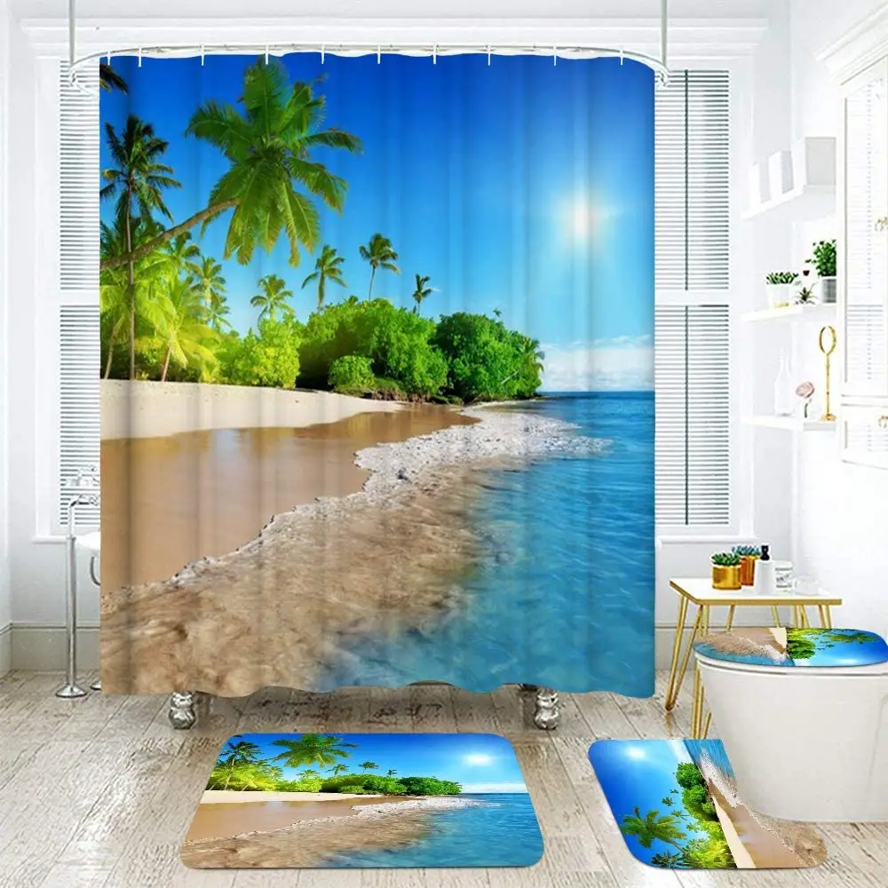 3D printed Shower Curtains for Bathroom Perfect Color Scheme for Bling Party Decorations 72x72 inch