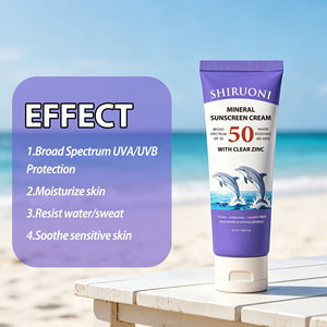 Protector Solar Mineral de Óxido de Zinc SPF50 a Prueba de Agua, Cuidado de la Piel, Hidratante, Protección Solar, Venta al Por Mayor - Product Image 1