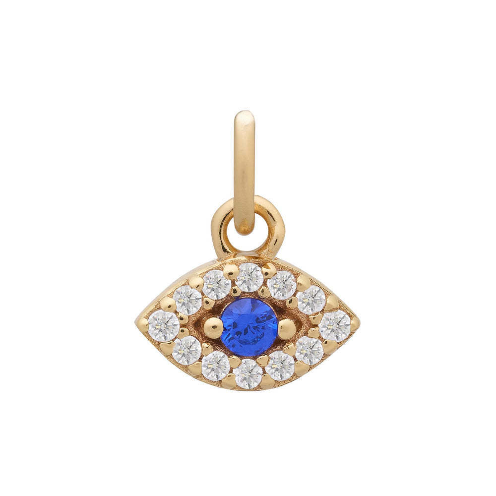 Ojo de diablo azul dorado 7mm