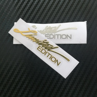 Autocollants et emblèmes métalliques créatifs en nickel adhésifs pour voitures et motos, édition limitée, pour promotion en supermarché