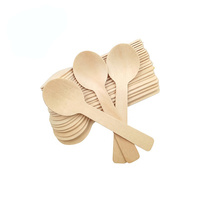 Cuillères en bois jetables en vrac, compostables, en bouleau naturel, alternative aux couverts, pour barbecue, pique-nique, camping, restauration