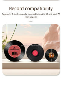 Tornamesa portátil Plato Cubierta Acrilica <span class=keywords><strong>Para</strong></span> Tocadiscos Con Conectividad Bt Tocadiscos de vinilo - Product Image 6