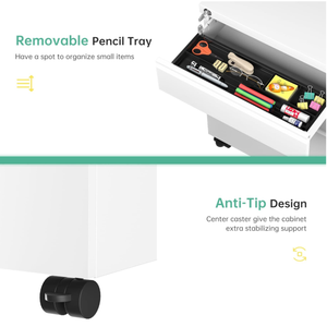 Thiết kế hiện đại di động nội thất văn phòng 3-ngăn kéo bàn bệ lưu trữ di chuyển tủ hồ sơ cho nhà bếp trường học ngoài trời sử dụng - Product Image 4