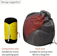 Edredón de Plumón Plegable Fácil de Guardar con Bolsa de Transporte Incluida, Ideal para Acampar al Aire Libre