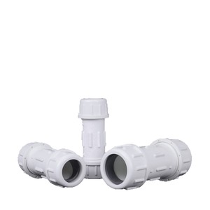 Raccord rapide en PVC pour tuyau d'alimentation en eau, connecteur rigide de qualité spéciale 1/2 pouce pour réparation de plomberie - Product Image 1