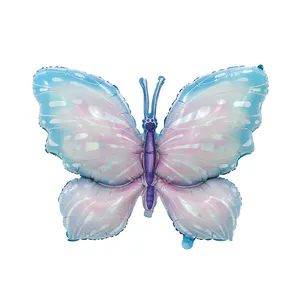 Balon Foil Pembawa Kupu-kupu Selamat Ulang Tahun Lucu Balon Pasokan Balon Kupu-kupu 3D Anak-anak untuk Dekorasi Pesta