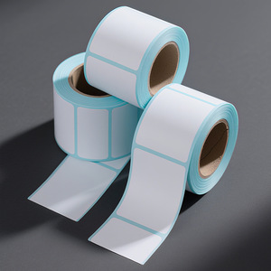 Rollo de papel térmico autoadhesivo para logística de comercio electrónico, impresión de etiquetas de código de barras, etiquetas de precios - Product Image 1
