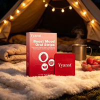 Bandes buccales apaisantes pour la nuit, 30 unités, saveur fraise, améliore l'humeur, apaise, complément alimentaire, qualité alimentaire naturelle pour adultes
