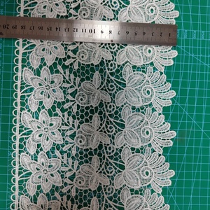 Bán buôn polyester thêu ren, lớn Chiều rộng tan trong nước ren TRIM, tùy chỉnh màu ren - Product Image 5