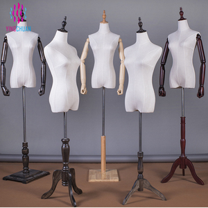 Varios tamaños, tela de tela ajustable, vestido para niños, forma de maniquí, exhibición de ropa, modelo de maniquí a medida con mano de madera - Product Image 5