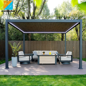 Pérgola Motorizada Bioclimática de Alta Calidad con Persianas Ajustables, Impermeable y con Protección Solar para Restaurantes y Áreas de Comedor al Aire Libre - Product Image 1