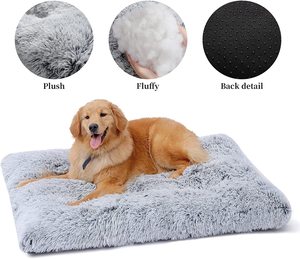Alfombrillas de Casa de perrera antideslizantes lavables de alta calidad, cama de perro de felpa lavable suave y acogedora - Product Image 1