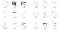 Mobilier scolaire pliable empilable bureau et chaise d'étudiant concours de débat élémentaire salle multifonctionnelle chaises de table mobiles