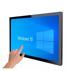 价格便宜的43英寸液晶电视电容式壁挂式智能交互式面板显示器一体机红外触摸屏显示器