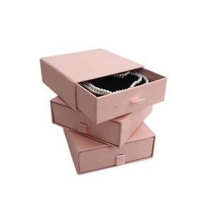 Custom High Quality <b>Small</b> pink <b>Drawer</b> Boxes Packing Gift Necklace Ring Jewelry Storage Luxury Boxes - Product Image 2