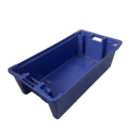 Caisses de stockage en plastique PP empilables robustes pour le transport efficace des légumes Fruits Viande Fruits de mer