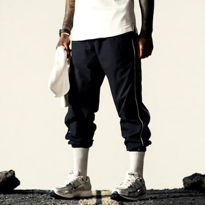 กางเกงวิ่งออกกำลังกายผู้ชาย พิมพ์ลายแบบ Heat-Transfer ผ้าริปสตอปน้ำหนักเบา กันน้ำ ไนลอน รับสกรีนโลโก้ - Product Image 5