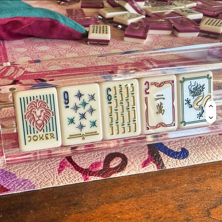 Setting Travel Duration Mahjong Tiles Custom American Mahjong Set Luxury World Miss Layered ...