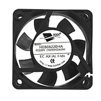 Ventilateur axial EC 6025 60x60x25mm 110 220VAC silencieux, ignifuge, pour refroidissement de serveur