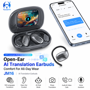 Écouteurs de traduction IA JM16, 74 langues, interprète vocal, <span class=keywords><strong>casque</strong></span> sans fil <span class=keywords><strong>Bluetooth</strong></span> pour réunions et tourisme - Product Image 4