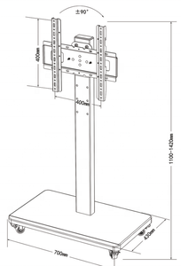 Không có khoan kim loại TV núi đứng nhiệm vụ nặng nề hiện đại ngang dọc màn hình xoay Live Streaming Màn hình máy tính giỏ hàng di động - Product Image 2