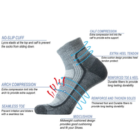 Chaussettes en laine mérinos personnalisées pour homme et femme, demi-épaisses, fines, chaudes, pour le sport, la randonnée, les activités de plein air, toutes saisons