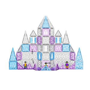 Blocs de Construction de Qualité à Bon Prix en Usine, 20 Ans, Carreaux Magnétiques Forts, Style Château de Neige, Grandes Pièces - Product Image 3