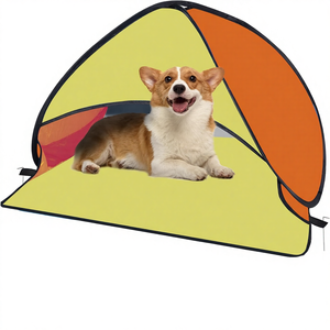 Tente de plage pour chien, abri solaire portable, mini abri solaire, auvent, camping, randonnée, pique-nique, coupe-vent, imperméable, tente en aluminium - Product Image 1