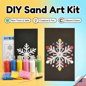 Set di Arte con Sabbia Personalizzabile per Bambini, Giocattolo Educativo per Asilo, <span class=keywords><strong>Pittura</strong></span> Creativa con Sabbia Colorata a Tema Cartoni Animati - Product Image 2