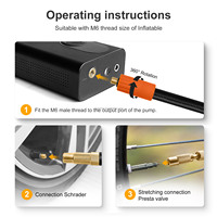 Hand Tool Car Tire Inflator With Air Hose