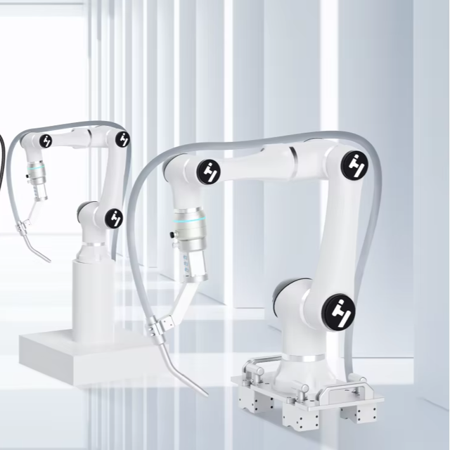 China Technology Robotic HANS Elfin5-Pro Collaborative Robot Cobot Arm with Gearbox and PLC 1 kW Power 220V/380V for Welding