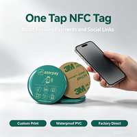 Tarjeta de Resina Epoxi RFID ISO, NFC 13.56MHz, Impermeable, para Membresía, Pago, Redes Sociales, Etiqueta Adhesiva, Uso en Hoteles y Negocios